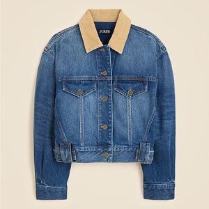 J. Crew Women's Oversized Cropped Trucker Jacket